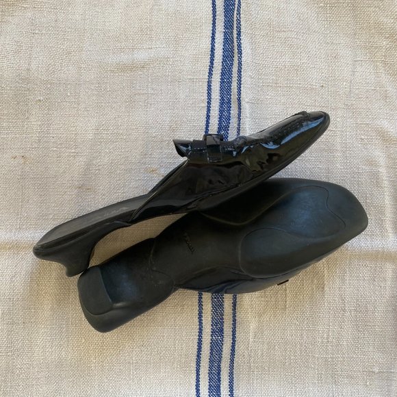 Vintage Prada Patent Leather Mules Nero - Picture 2 of 5